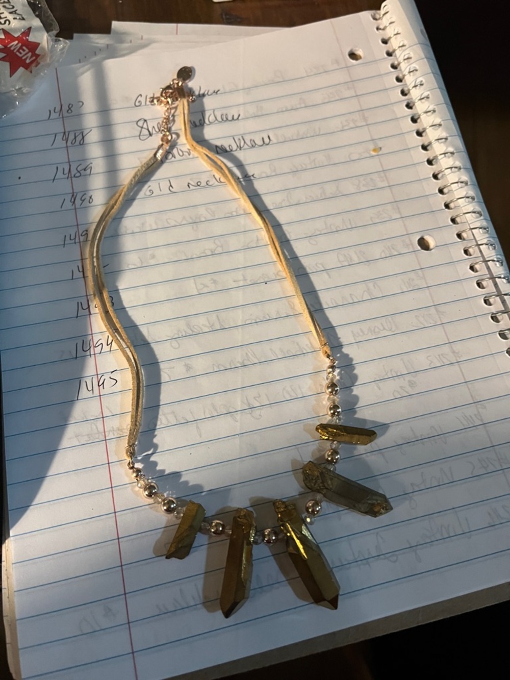 Gold Crystal Pendant Necklace - Women Jewelry 1491